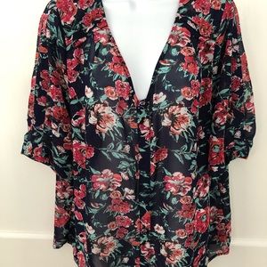 Skies are Blue Soft Floral Top